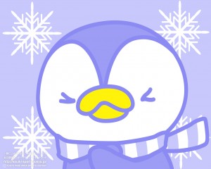 【雪の中のチッキー編 - 壁紙サンプル画像】